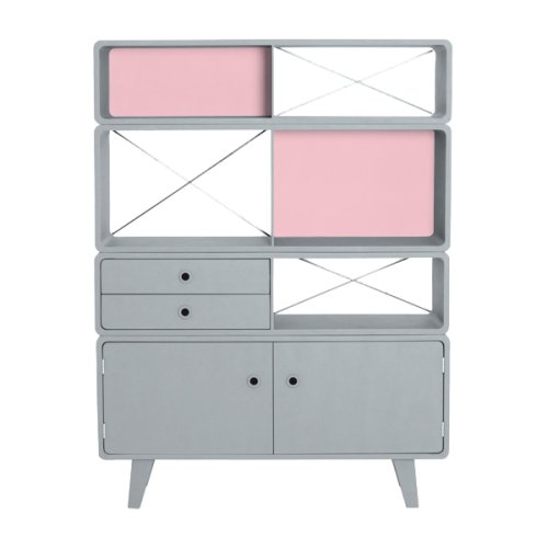 Bibliothèque Enigme - Gris clair